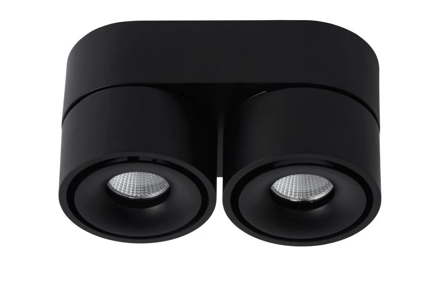 Lucide YUMIKO - Foco de techo - LED Regul. - 2x10W 2700K - Negro - apagado